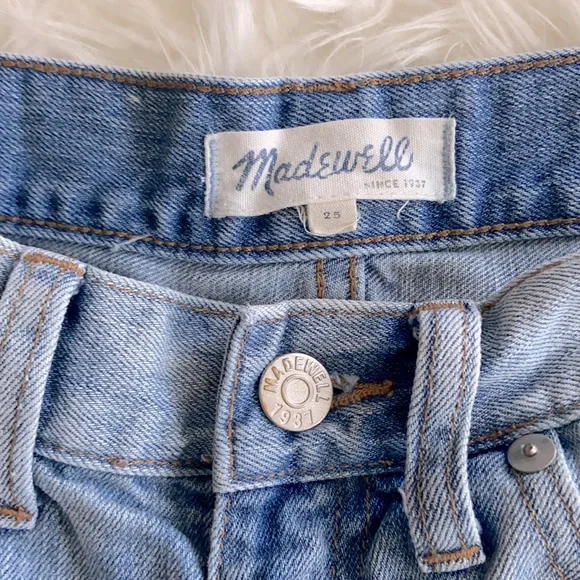 Madewell Paint Splatter Denim Cutoff Shorts - Picture 3 of 8